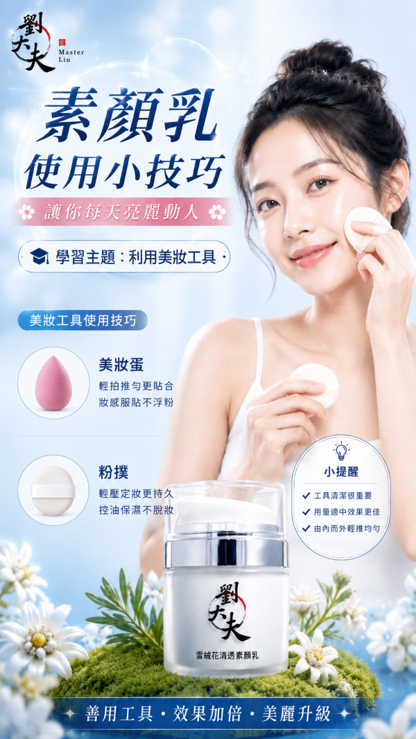 雪絨花清透素顏乳 (50ml)