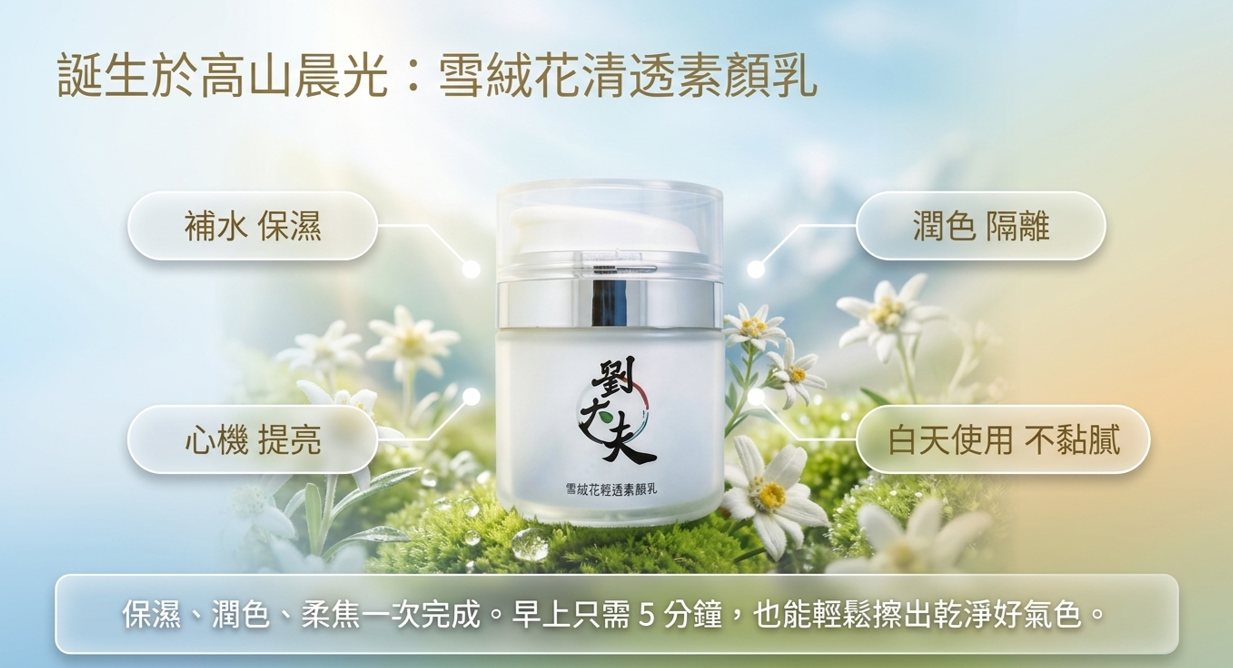 雪絨花清透素顏乳 (50ml)